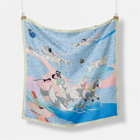 Starry Sky Space Racing Women's Scarf - Harajuku Fashion