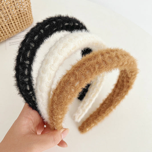 Japanese & Korean Mink Hair Hoop Headband