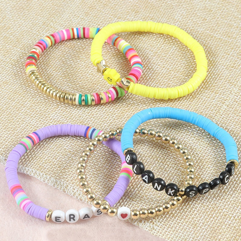 Colorful Harajuku Style Beaded Bracelet Set