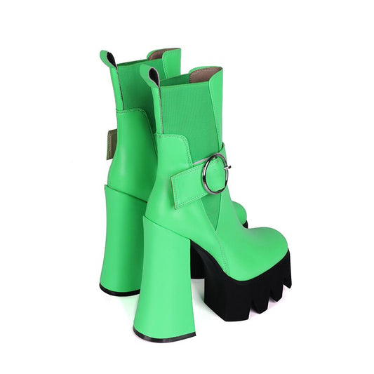 Women's Autumn Short Boots with High Heels