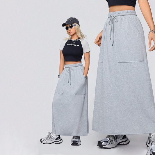Harajuku Style Women's Casual Loose Sports Half Length Skirt