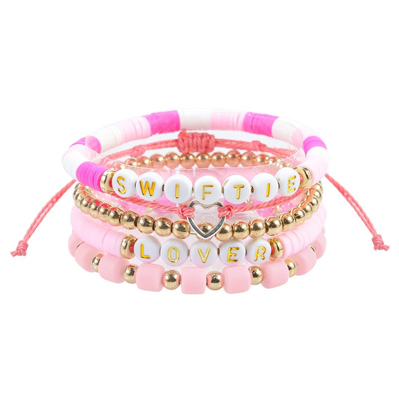 Colorful Harajuku Style Beaded Bracelet Set
