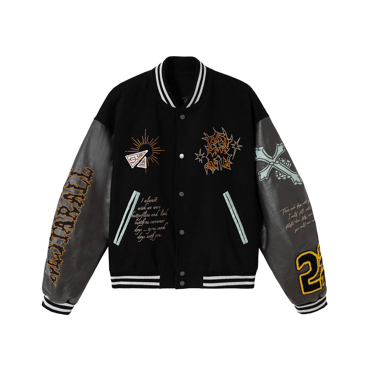 Embroidered Varsity Jacket