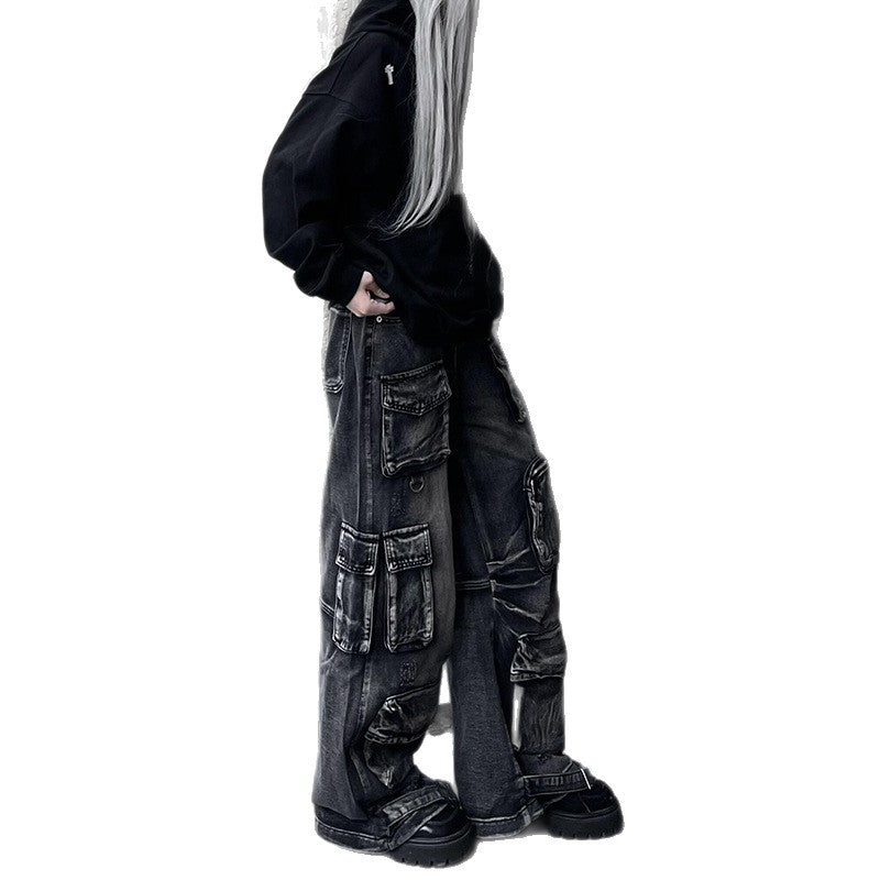 Retro Multi Pocket Workwear Jeans