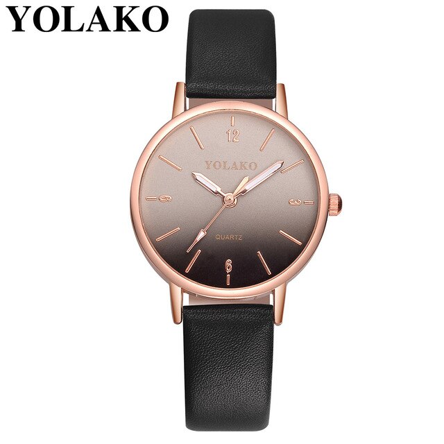 Harajuku Style Leather Quartz Women's Watch