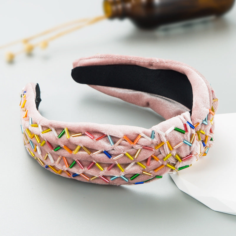 Headband ZA - Retro Flannel Knotted Hairpin