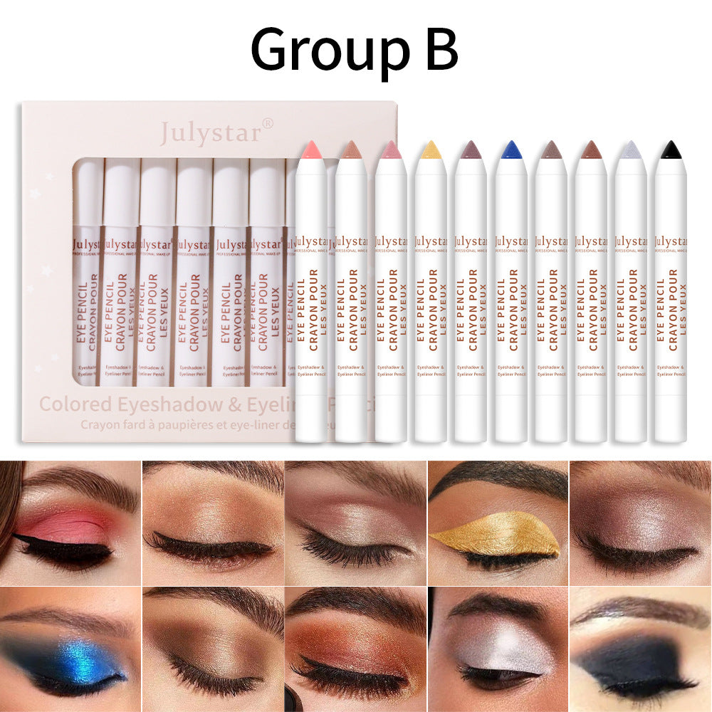Matte Green Eye Shadow Stick - Beauty Gel Pen Set