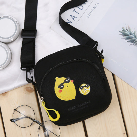 Harajuku Style Canvas Shoulder Bag - Unisex Casual Messenger