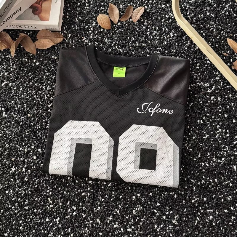Retro V-Neck Short Sleeve T-Shirt for Men - Stylish Leisurewear