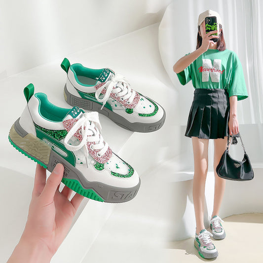 Harajuku Style Women’s Breathable Casual White Shoes