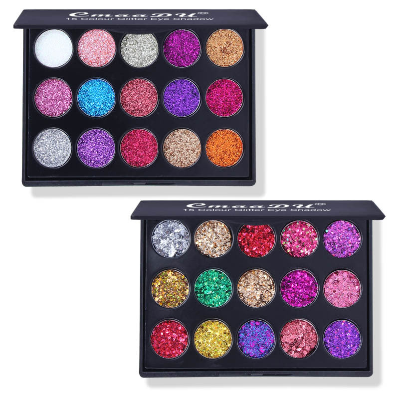 15 Colors Diamond Sequin Eyeshadow Palette