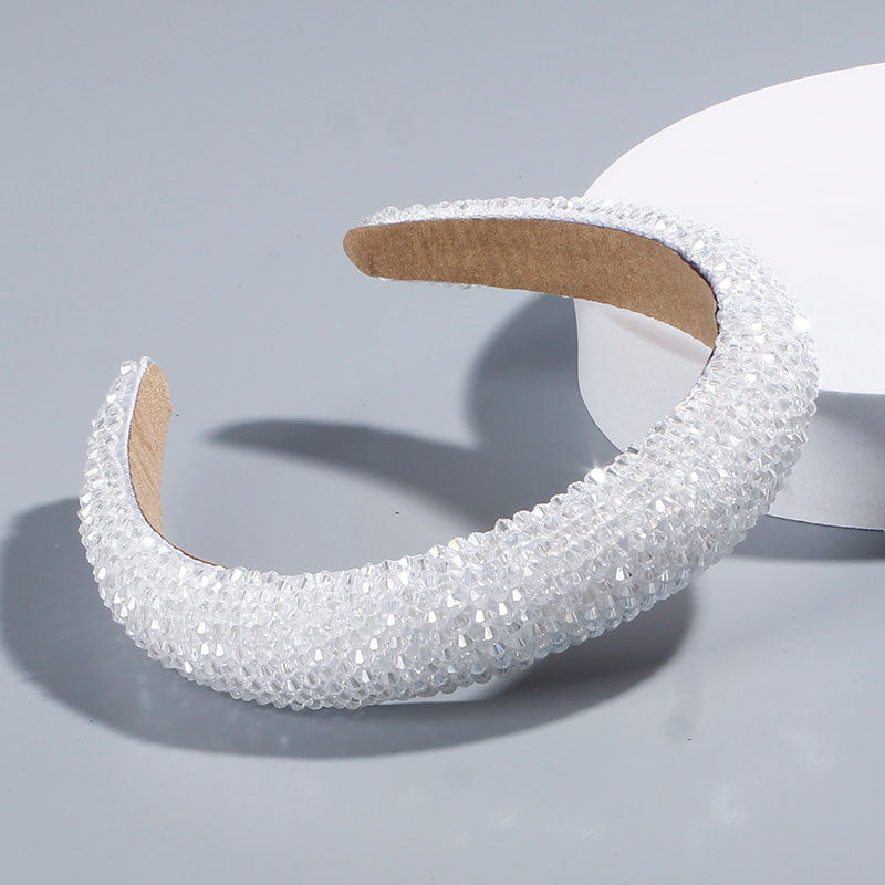 Red Thin Sponge Pearl Headband