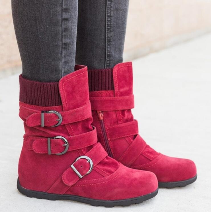 Winter Buckled Calf Women's Boots
