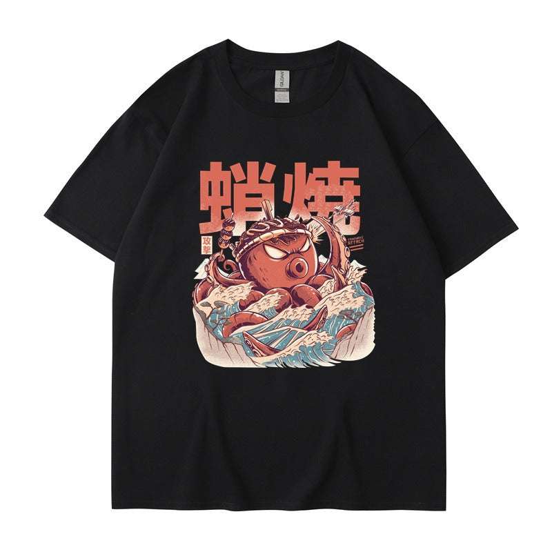 Harajuku Style Loose Cotton Short Sleeve T-Shirt