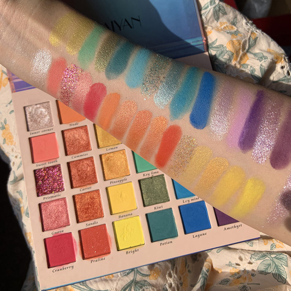 30 Color Pearlescent Matte Glitter Eyeshadow Palette