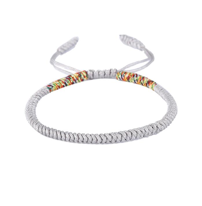 10pcs Multi Color Tibetan Buddhist Good Luck Charm Bracelets