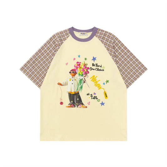 Character Printed Short Sleeve T-Shirt for Men