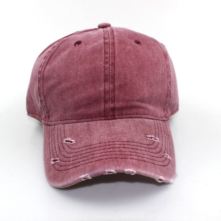 Harajuku Retro Distressed Soft-Top Cap