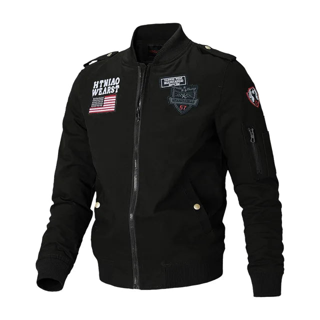Men's Casual Slim Fit Bomber Jacket - Harajuku Style