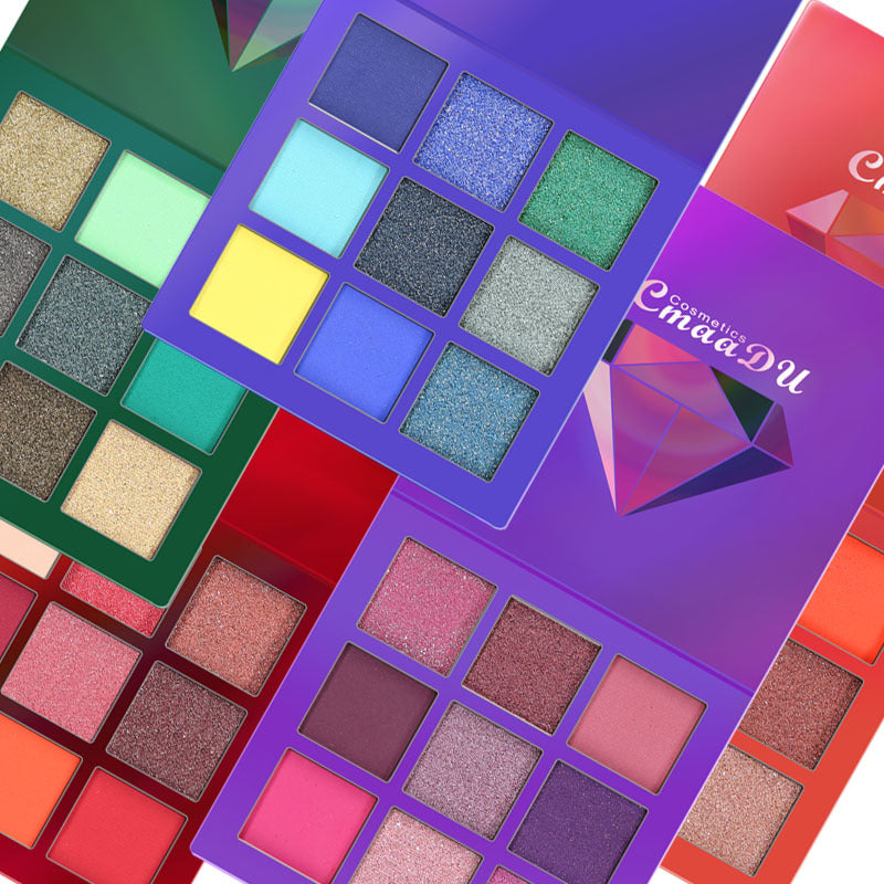 Diamond Shine Eyeshadow Palette - 9 Harajuku Colors