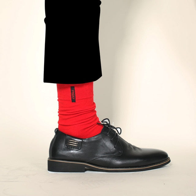 Colorful Harajuku Style Men's High Thigh Socks