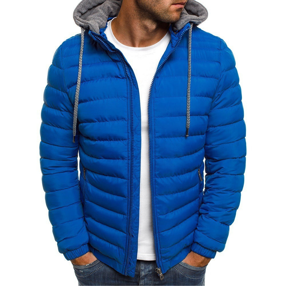 Men's Harajuku Style Hooded Down Cotton Coat