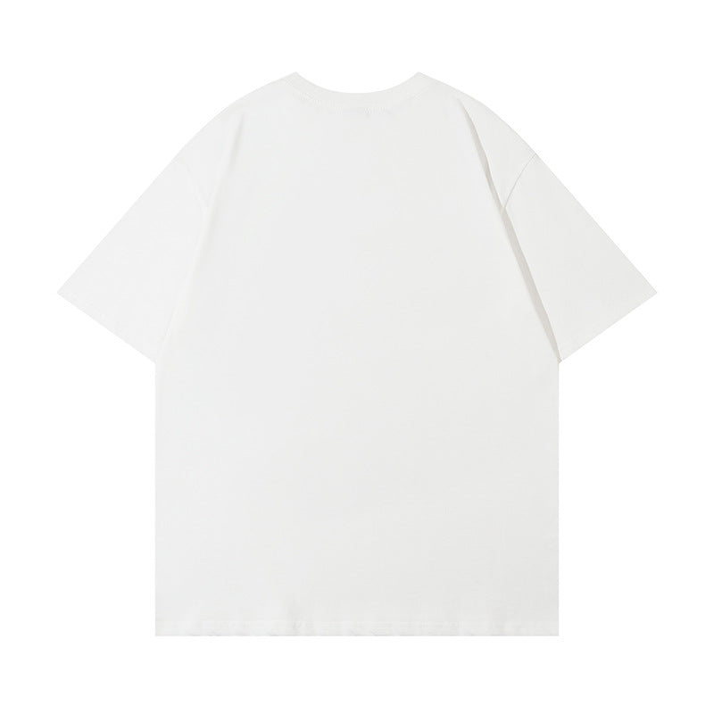 Harajuku Portrait Print Short Sleeve T-Shirt