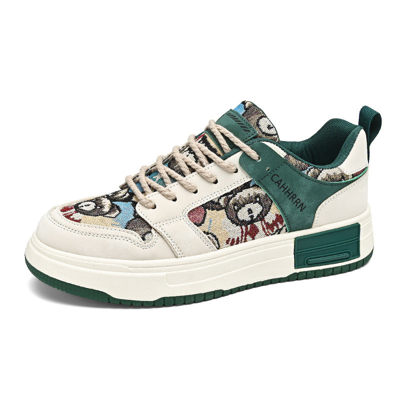 Cute Bear Sneakers - Harajuku Style Low Cut Sports Shoes