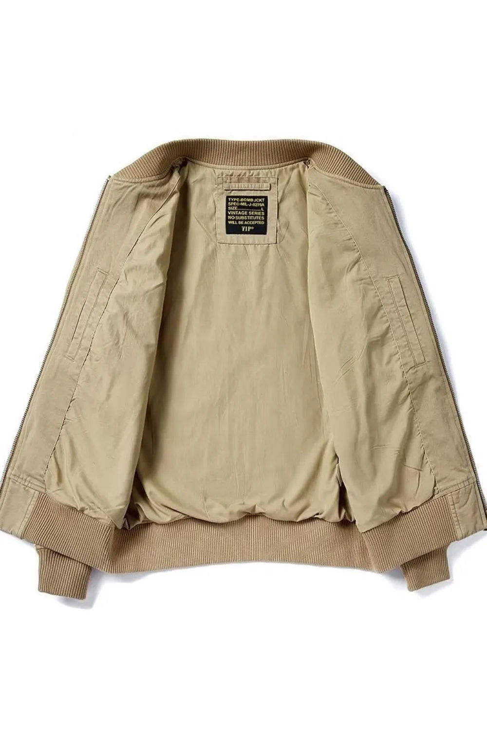 Men's Plus Size Harajuku Style Zip Up Bomber Jacket