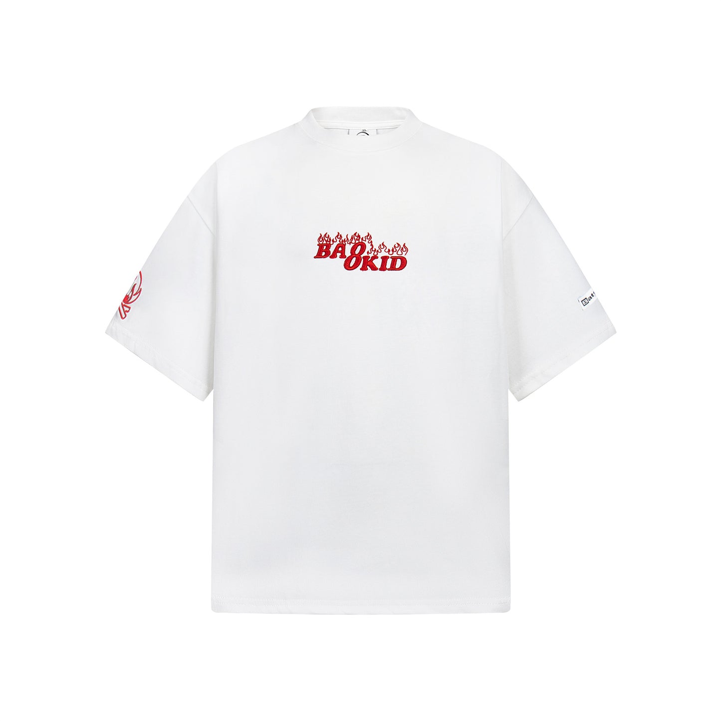 Embroidered Letter Short Sleeve T-Shirt - Harajuku Style