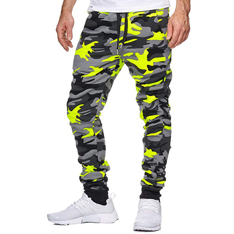 Men's Camo Slim Fit Casual Sports Trousers