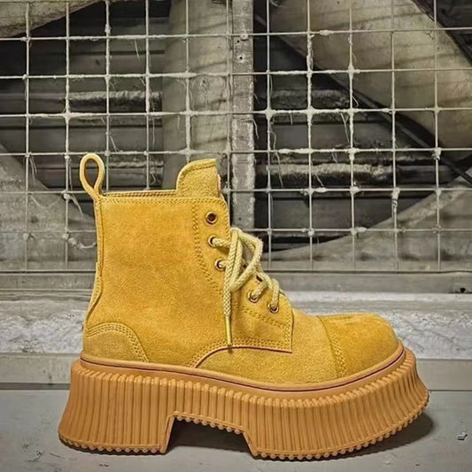 Harajuku Style Chunky Heel Riding Boots for Bold Fashion