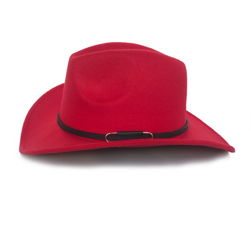 Vintage Woolen Denim Top Hat for Autumn & Winter