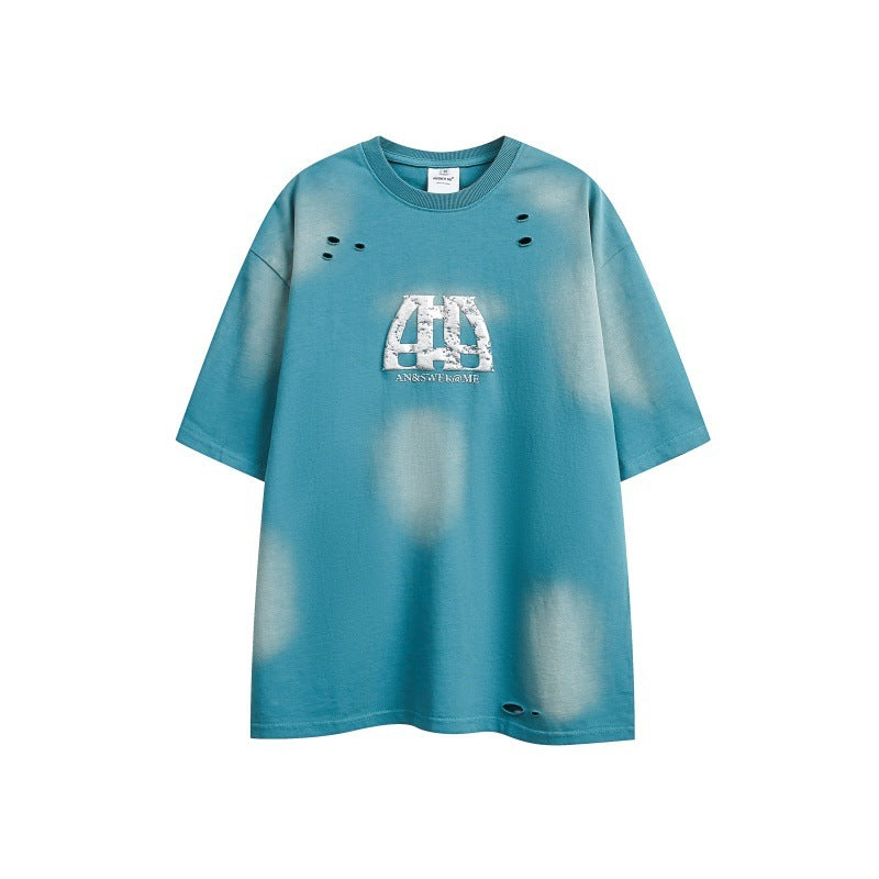 Vintage Distressed Print Loose Fit T-Shirt