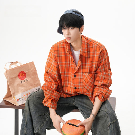 Retro Plaid Long Sleeved Casual Sunscreen Jacket