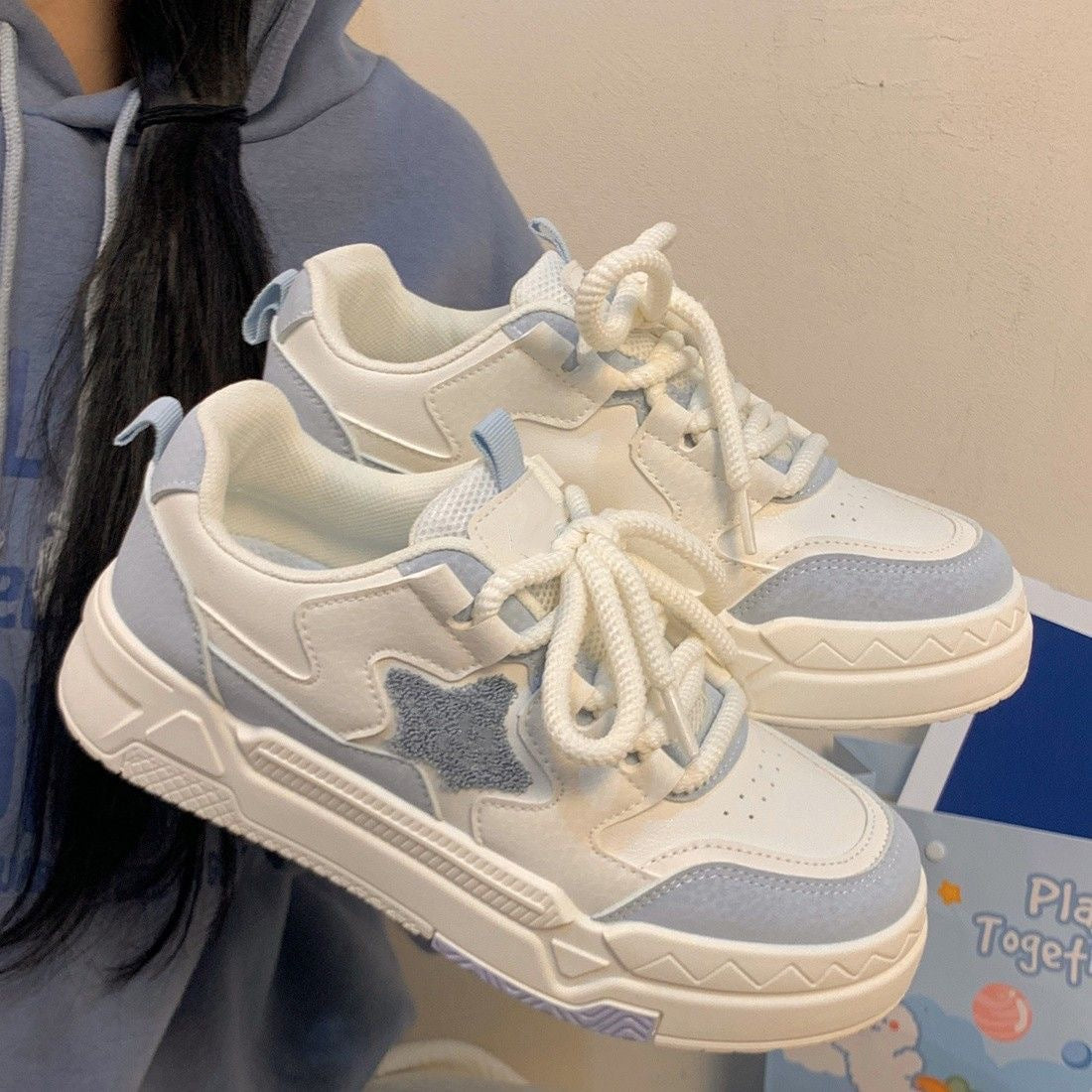 Harajuku Style Little White Canvas Shoes