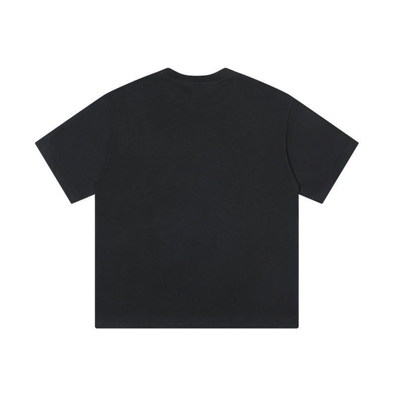 Harajuku Color Block Patch Printed Loose Fit Tee