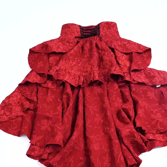 Chic Spliced Hip-Hugging Skirt for Women - Slimming High Waist with Straps and Trail