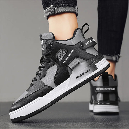 Harajuku High Top Lace Up Sports Board Shoes for Men