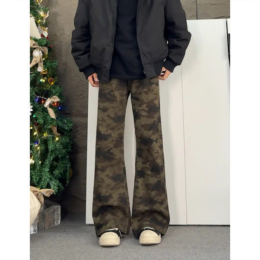 Bending Knife Camouflage Slimming Work Pants