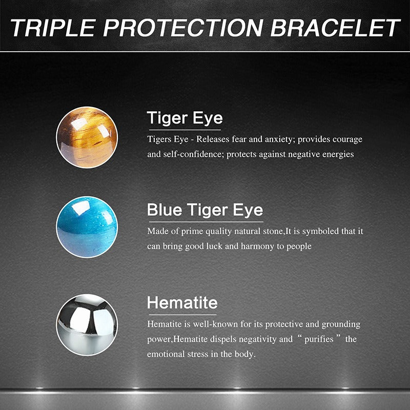 Adjustable 8MM Tiger Eye Woven Bracelet for Men