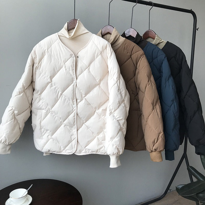 Harajuku Style Warm Cotton Jacket for Women