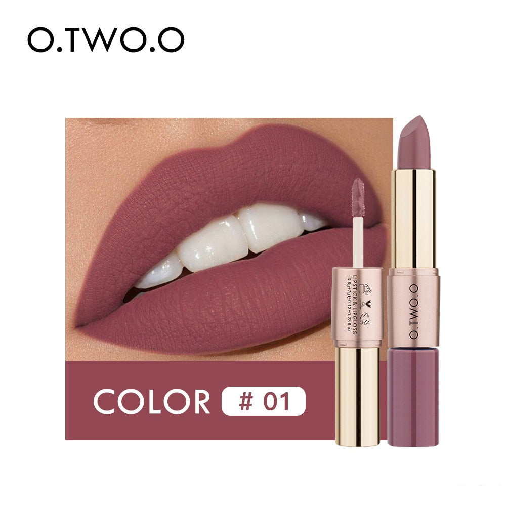 12 Colors Harajuku Style Lipstick & Gloss Set
