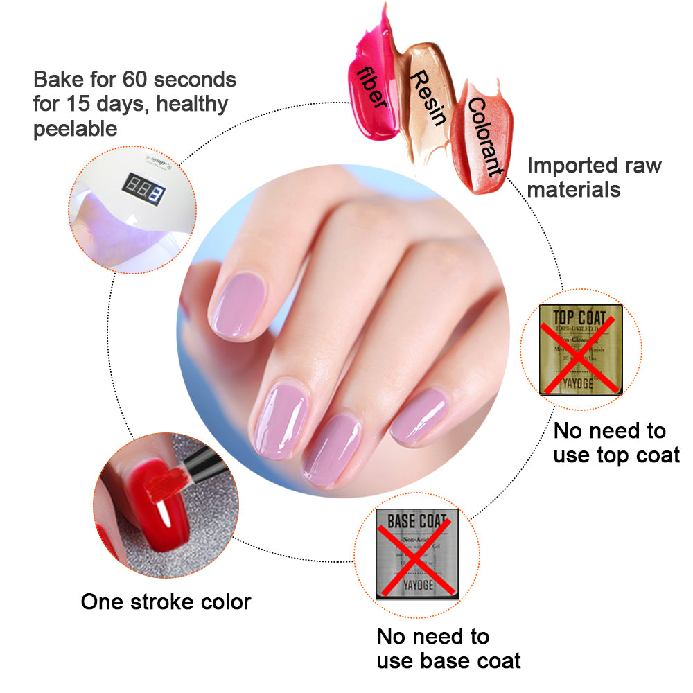 One Step Gel Nail Polish Pen - Instant Neon Colors