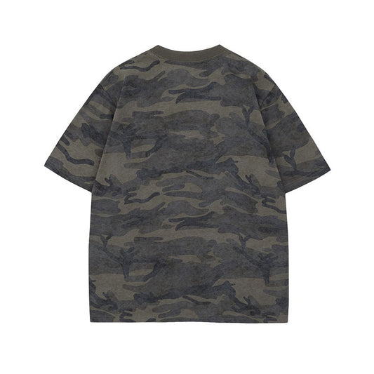 Playful Camouflage Loose Fit T-Shirt