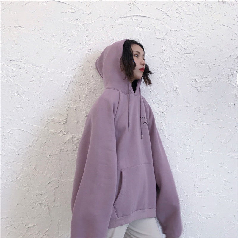 Thick Velvet Hoodies for Women - Trendy Harajuku Style