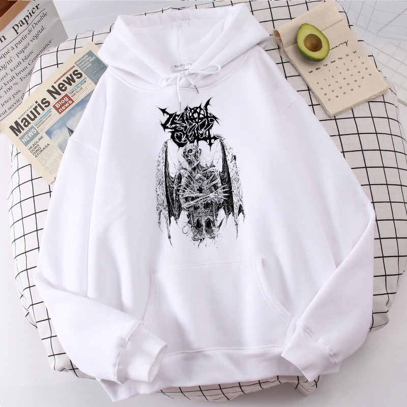 Gothic Hip-Hop Hooded Sweatshirt for Men & Women