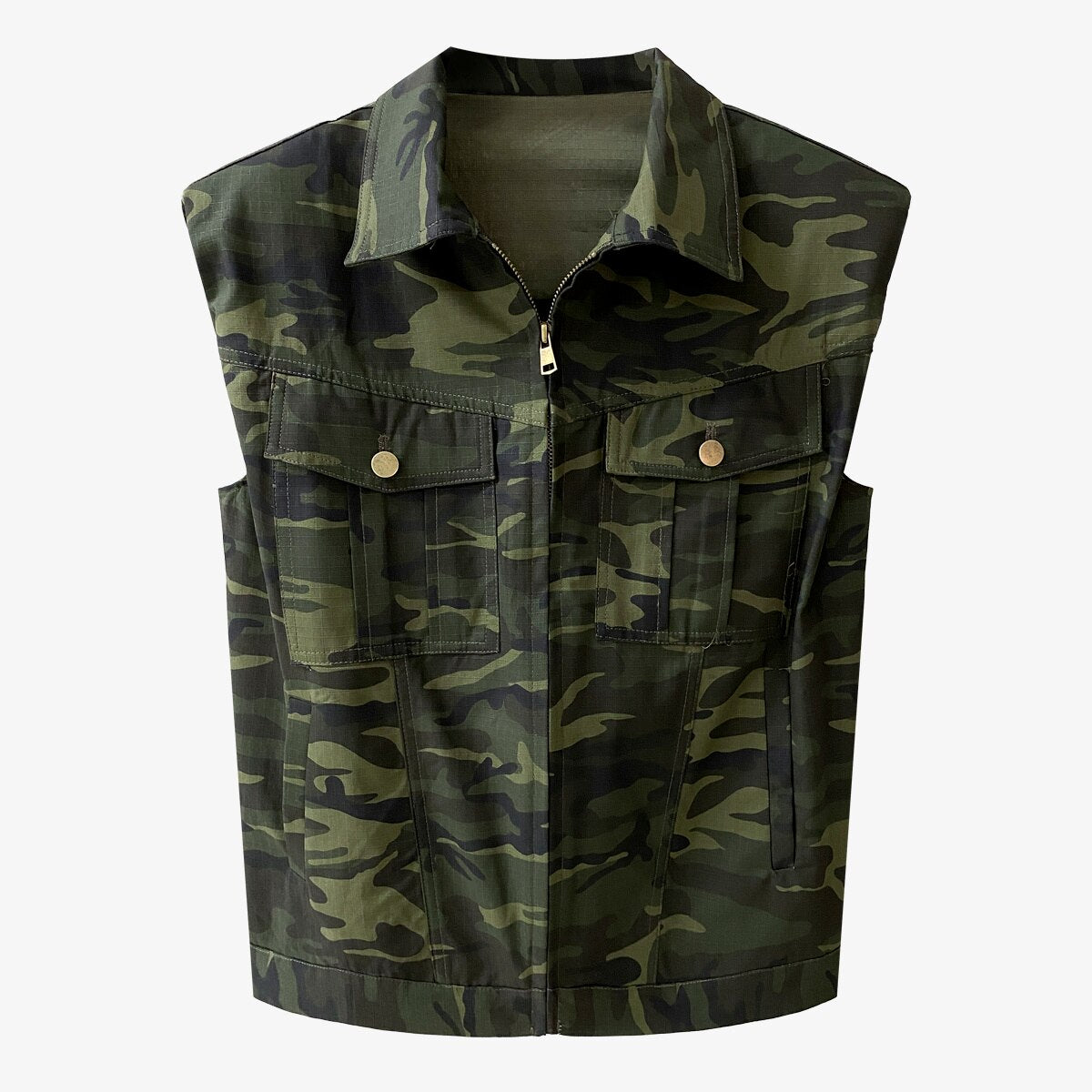 Harajuku Style Women's Camouflage Denim Vest