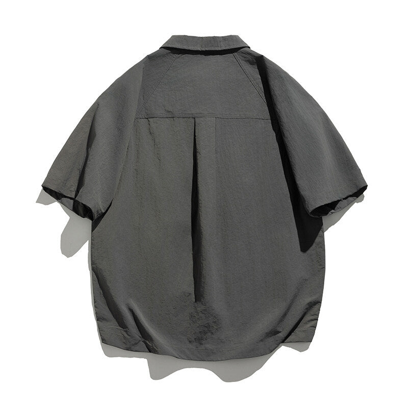 Color Blocking Patchwork Pocket Shirt