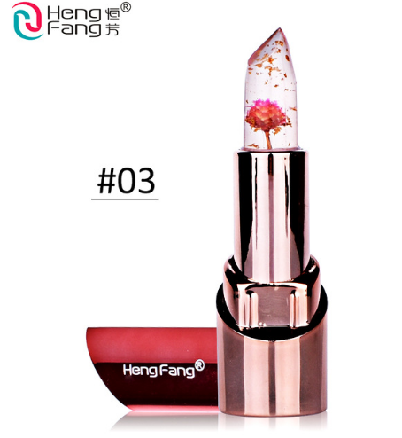 HengFang Gold Flower Lipstick - 3 Fruit Flavors